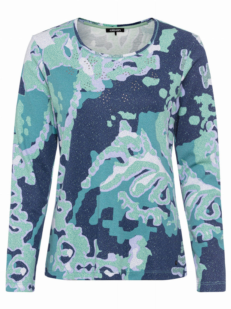 Cool Vision Patterned Edda Fit Long Sleeve Top