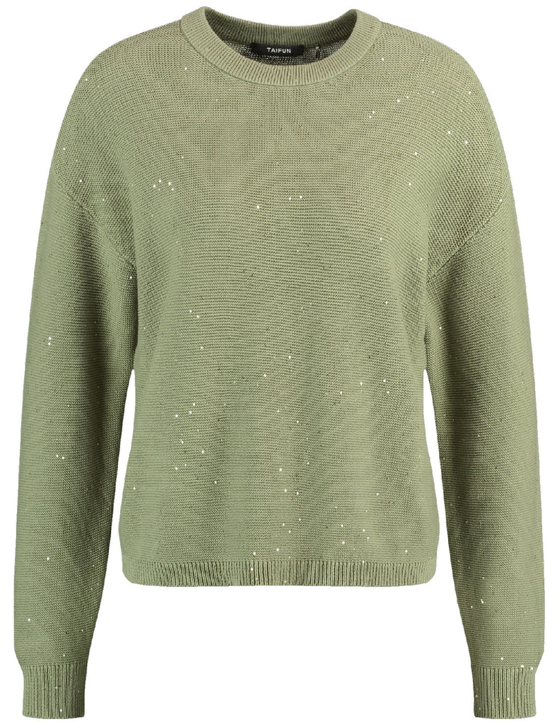 Diamonds & Jade Sequin Jumper