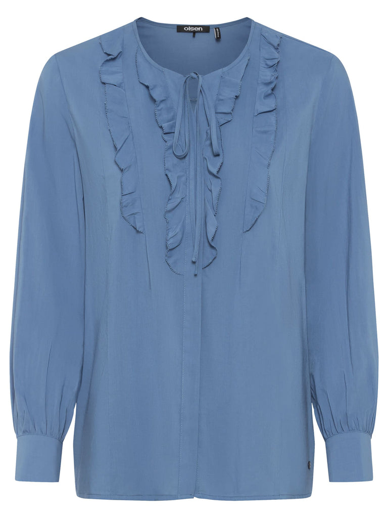 French Flair Ruffled Blouse