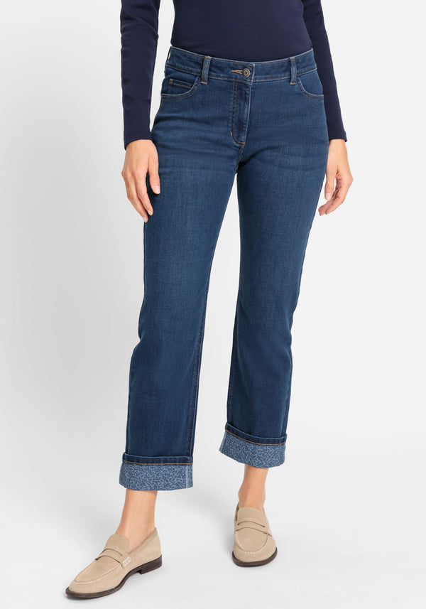 French Flair Lisa Fit Turn Up Jeans