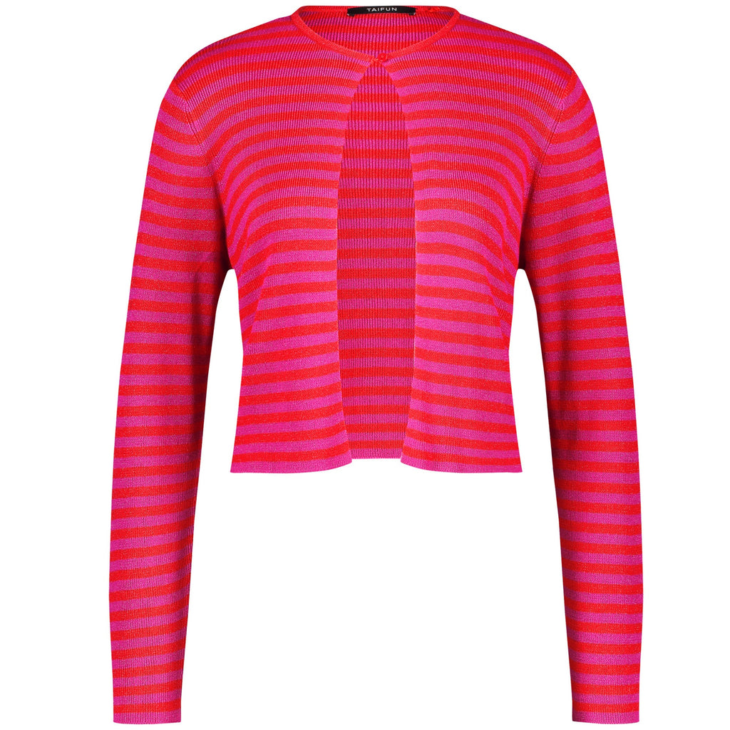 At The Riviera Striped Cardigan