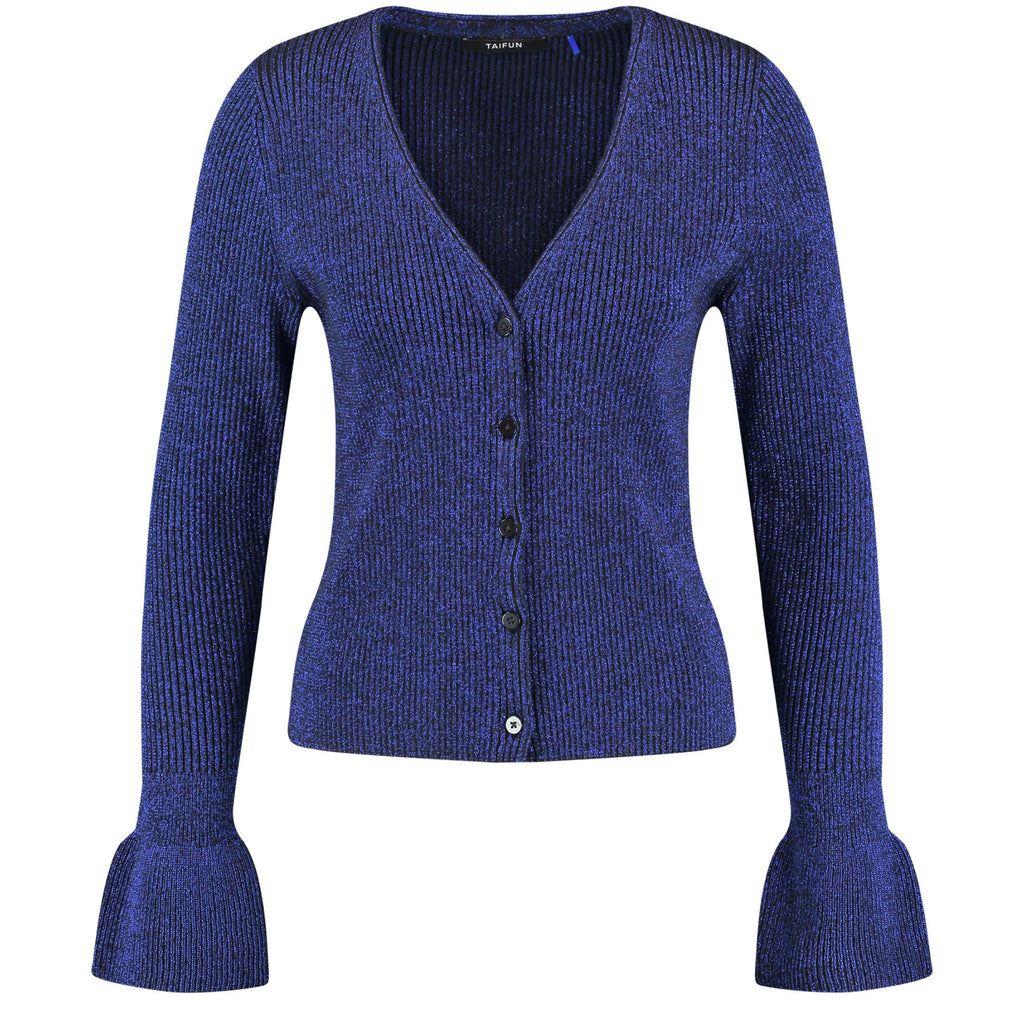 Cuffed Lurex Cardigan