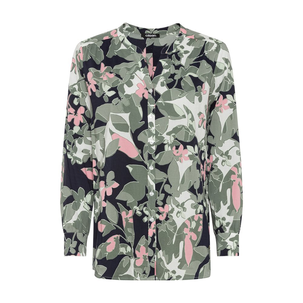 Digital Garden Patterned Blouse