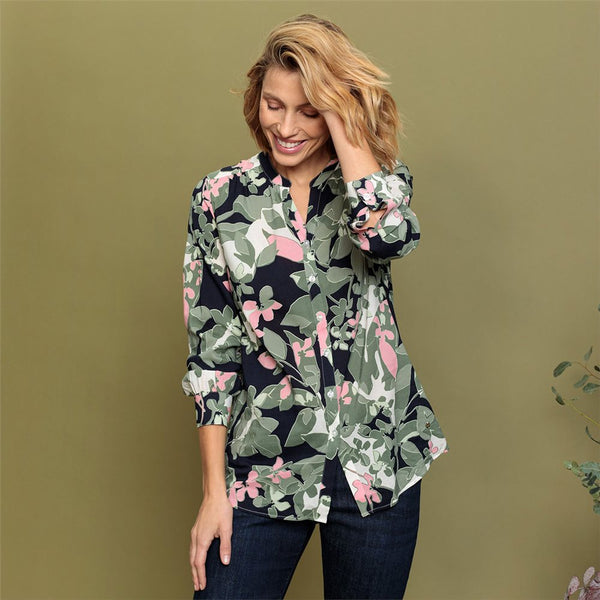 Digital Garden Patterned Blouse