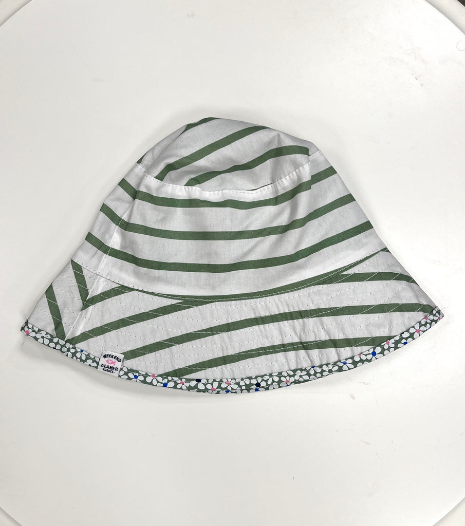 Memphis Reversible Hat / Peppermint Flowers