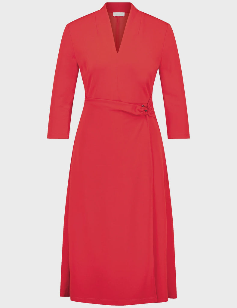 Gerry Weber Elegant Wrap-Over Dress-red