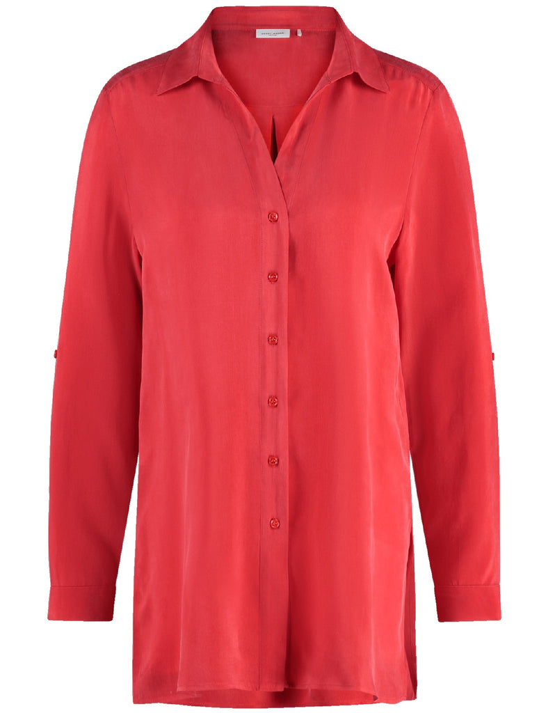 Gerry Weber Symbiotic Red Collared Blouse