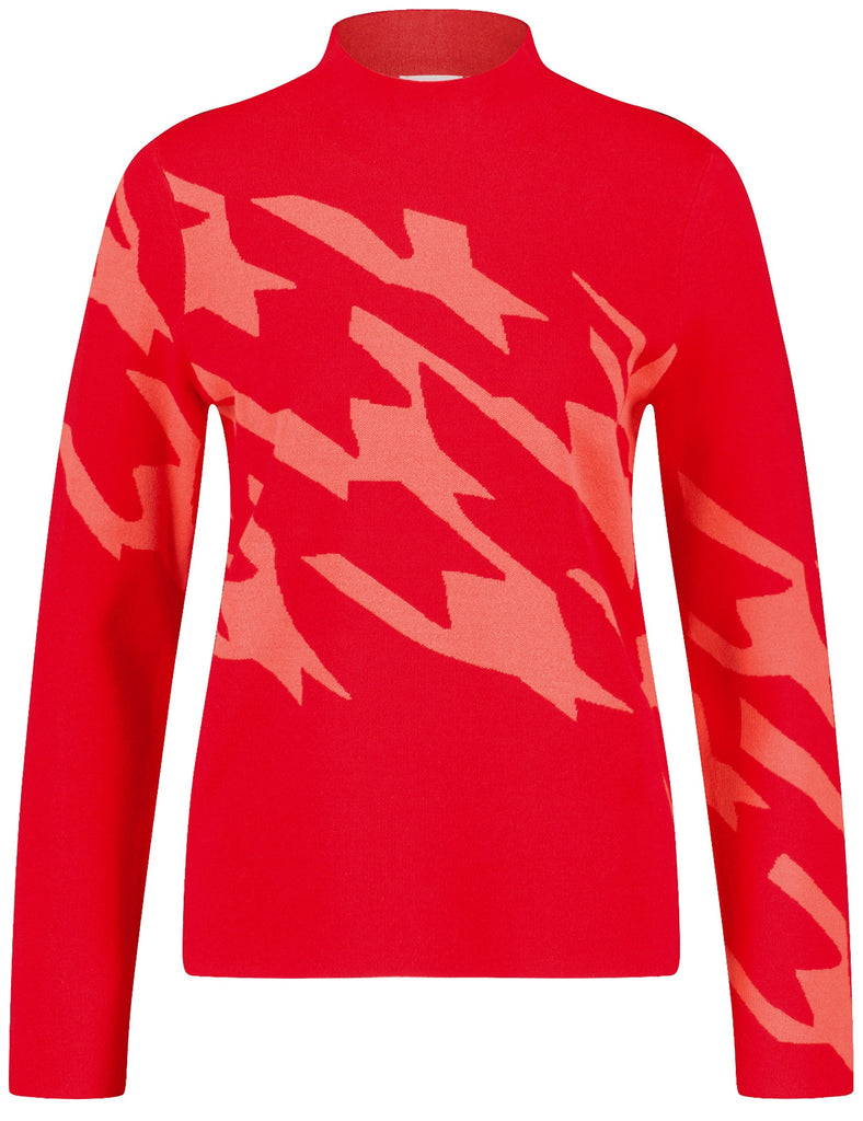 Gerry Weber red Jacquard Knit Jumper