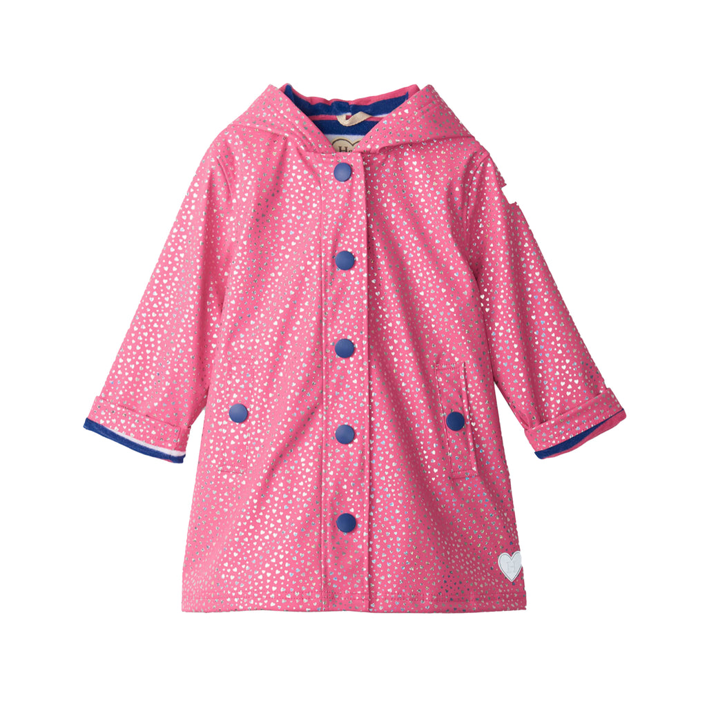 Glitter Hearts Preschool Raincoat