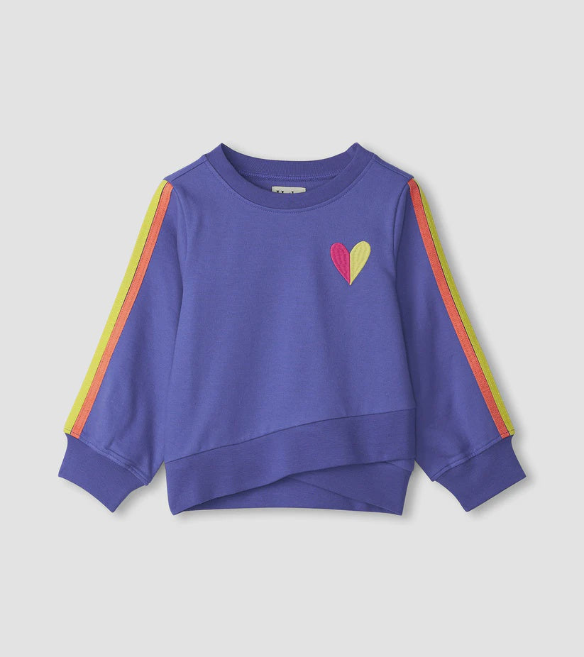 HATLEY-Rainbow Crossover Sweatshirt