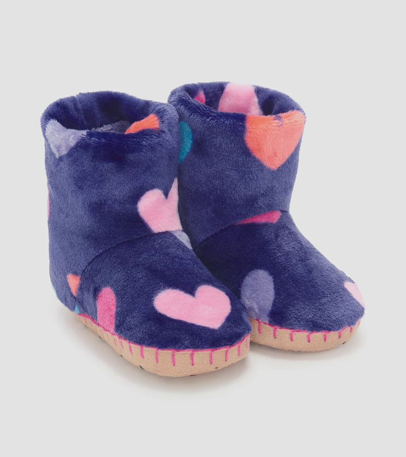 Hatley-Hearts Fleece Slippers