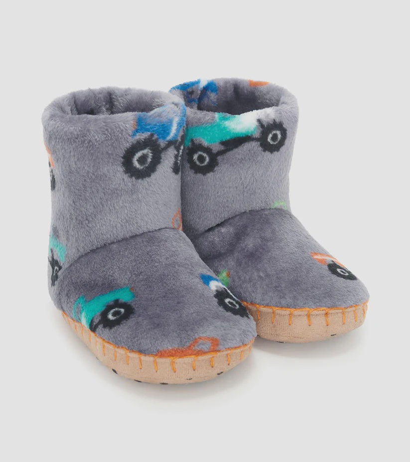 Hatley Baby Boys Monster Trucks Fleece Slippers.