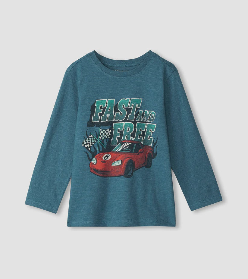 Hatley Boys Fast & Free Long Sleeve T-Shirt