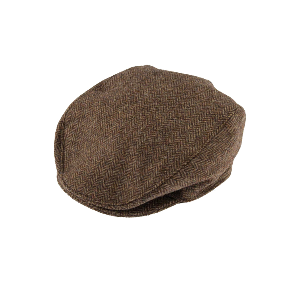 BONNIE ABRAHAM MOON HERRINGBONE FISHERMAN CAP