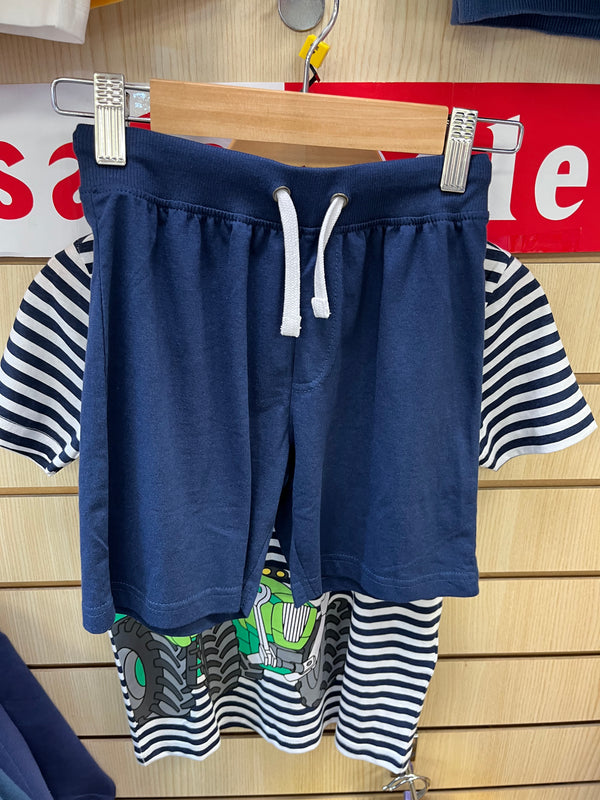 Tractor Tee & Short Set Boys 826030X