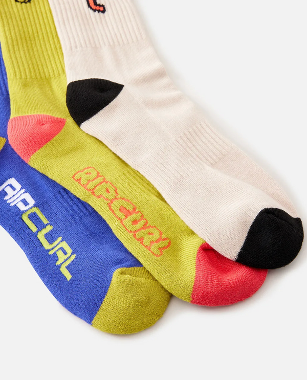 Retro Crew Fleece Sock 3 Pack