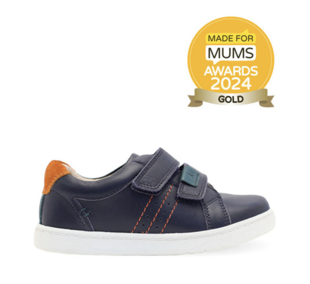 EXPLORE NAVY LEATHER PRE-SCHOOL SHOES