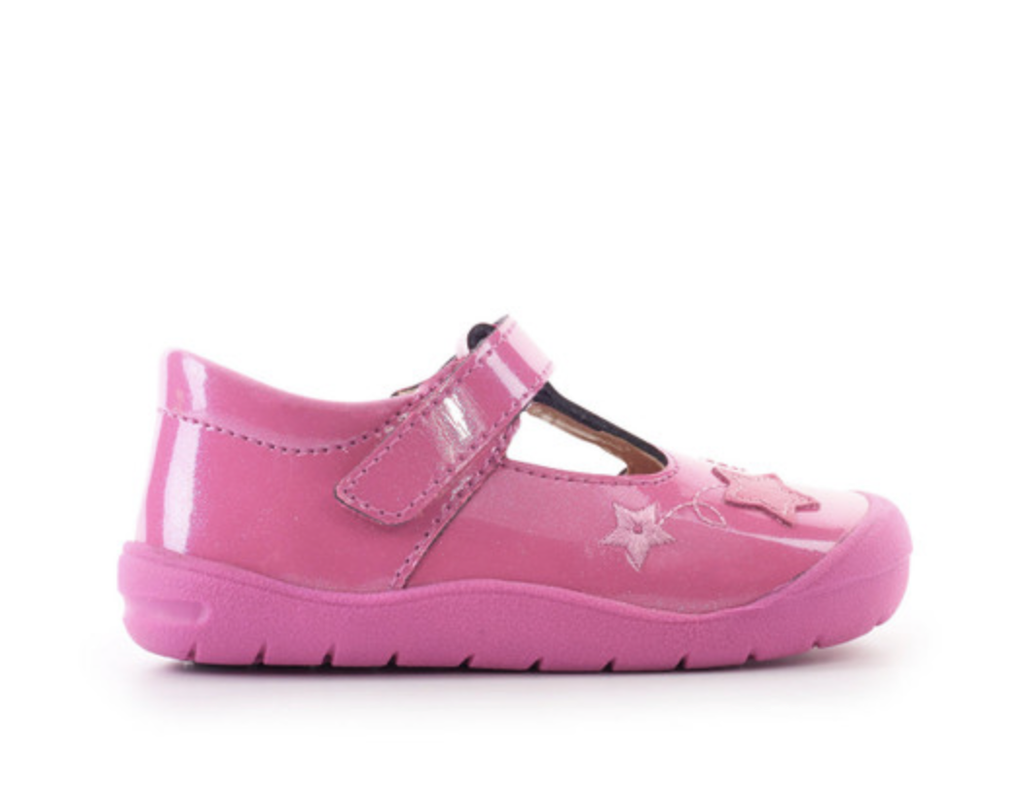 SPARKLE PALE PINK RIPTAPE FIRST SHOES