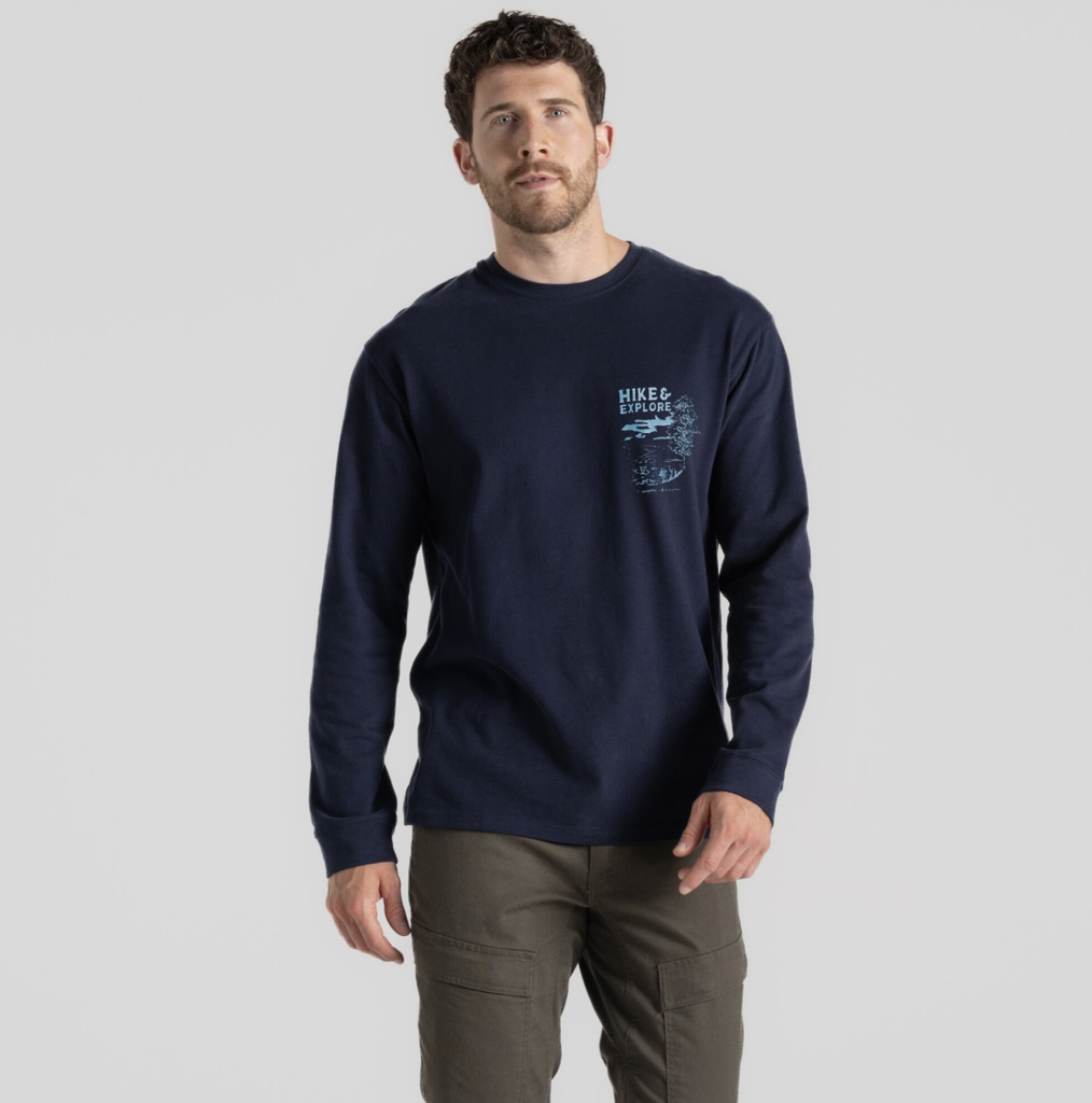 Men's National Trust Limestone Long Sleeved Top