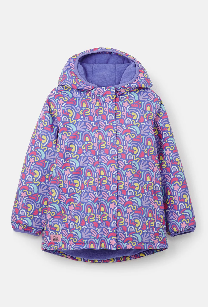 Freya Girls Coat Abstract Print