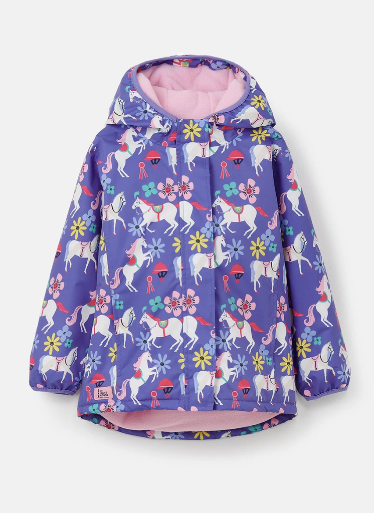 Freya Girls Coat Horse Print