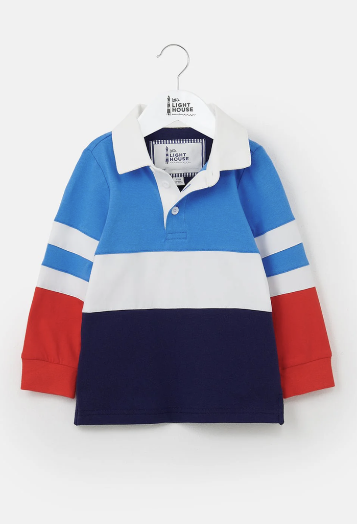 Rafferty Top Navy Blue Red Stripes