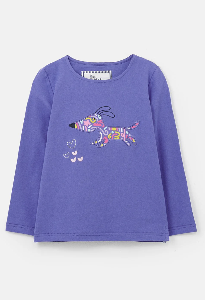 Causeway Long Sleeve Top Dog Print