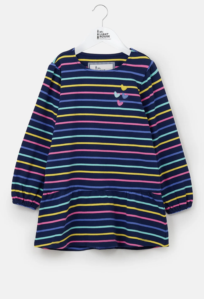 Lottie Tunic Navy Stripes