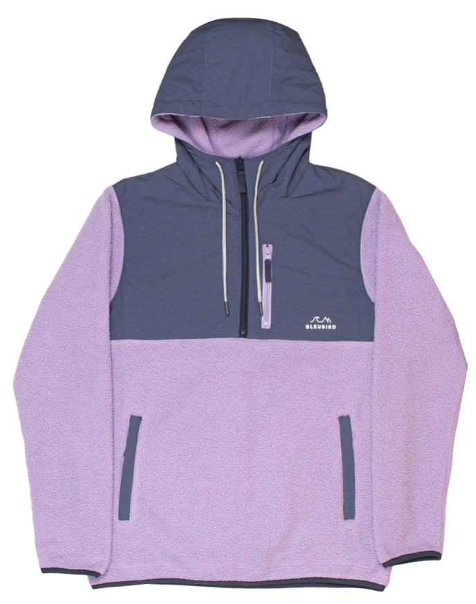 Polar Hybrid 1/4 Zip Hooded Fleece Lavender