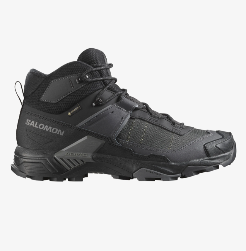 Men's X Ultra 5 Mid Wide Gore-Tex - Black / Asphalt / Castlerock