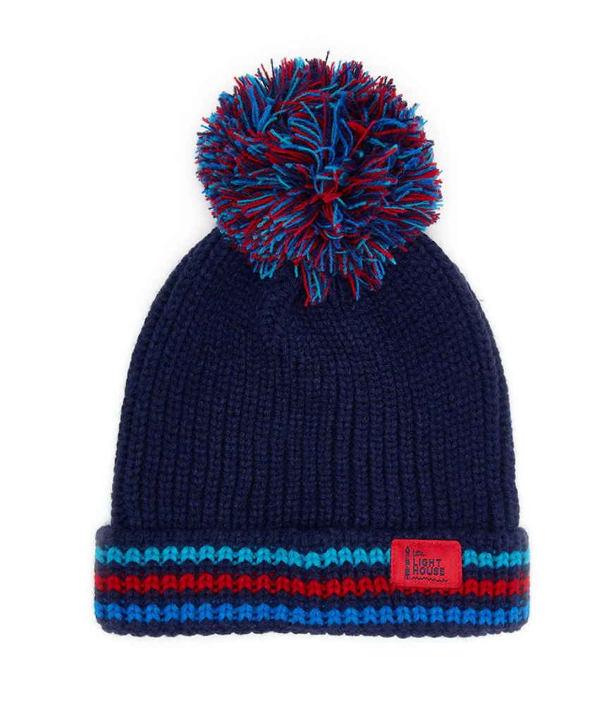 Bobbie Hat Navy/Red/Blue Striped