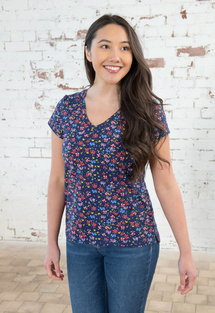 Ladies Ariana T-Shirt Multi Floral