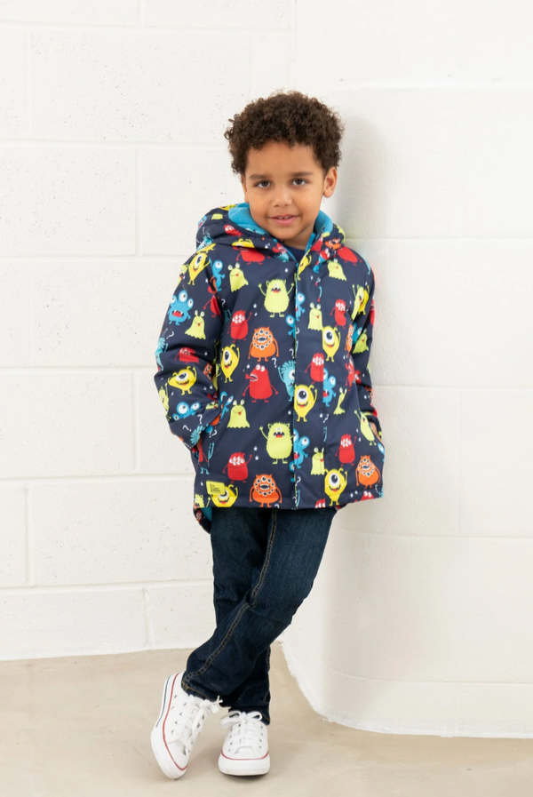 Finlay Boys Coat Monster Print