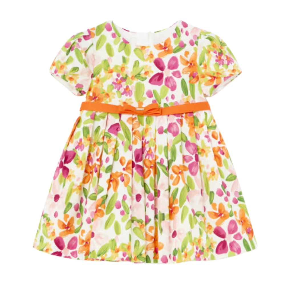 Baby Girls Satin Print Dress