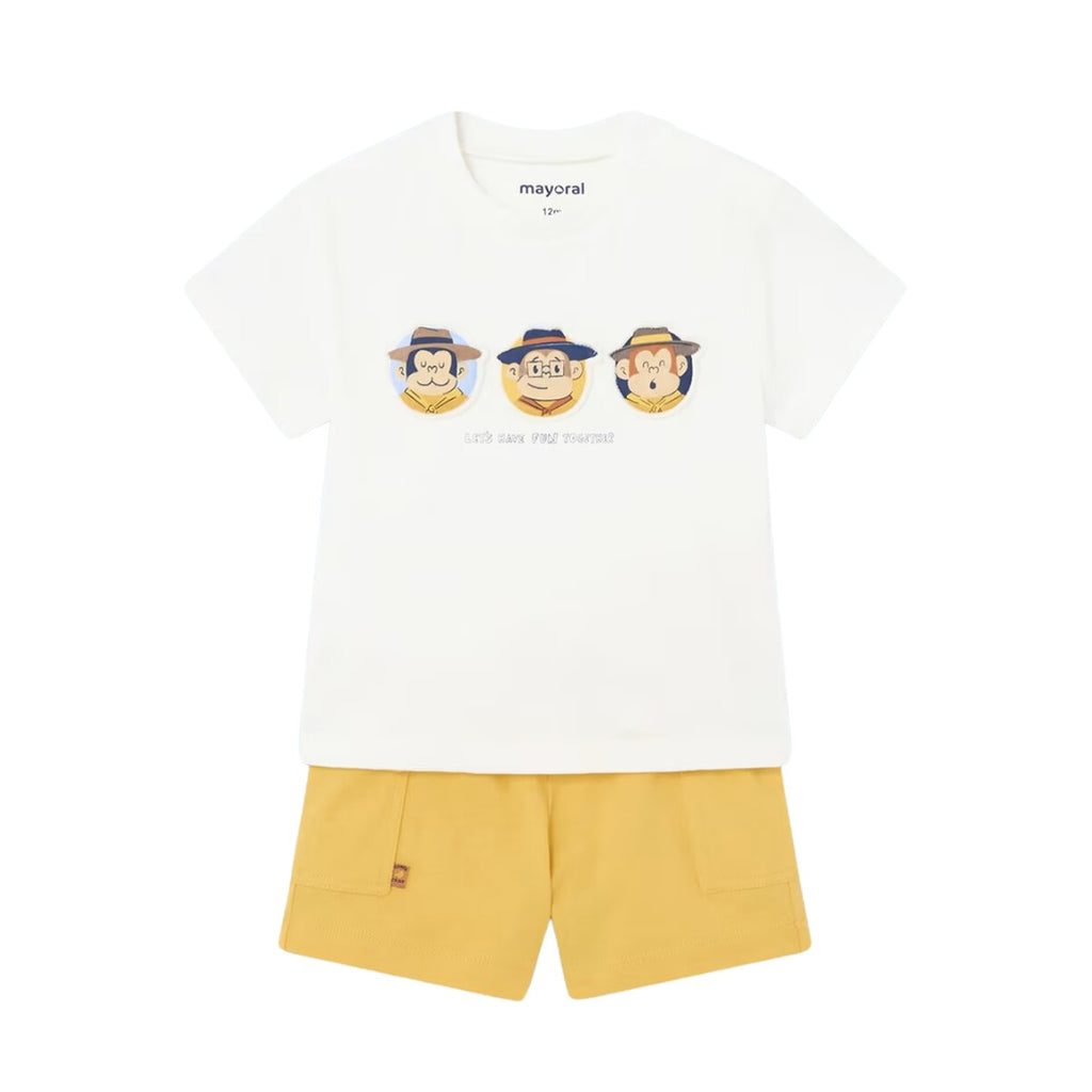 Baby Monkey Shorts Set