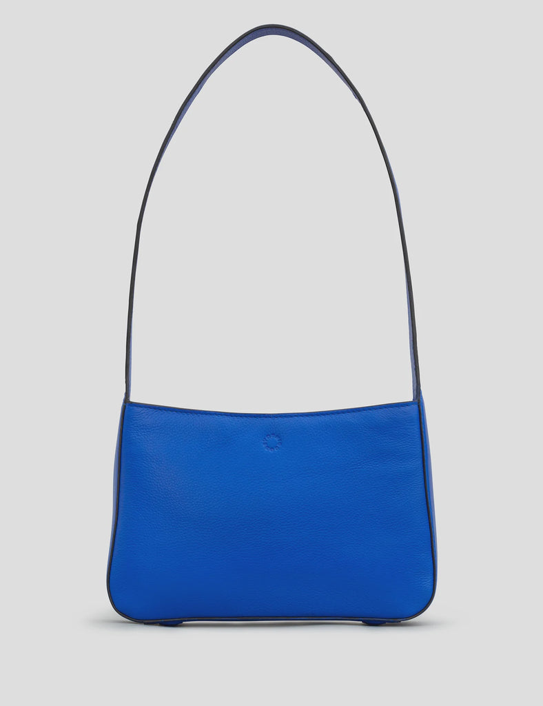 Aspen Blue Leather Shoulder Bag