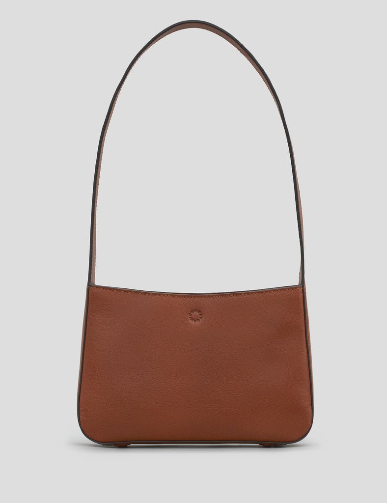 Aspen Brown Leather Shoulder Bag