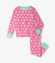 Shibori Hearts Cotton Pyjama Set