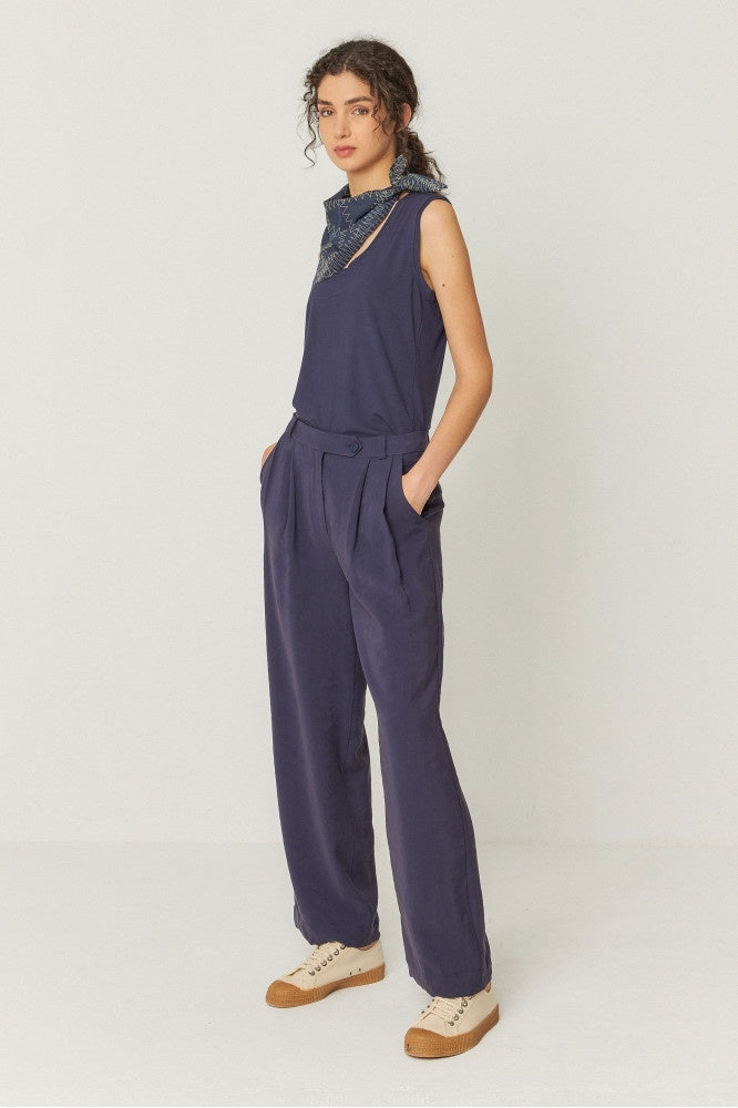 HAIDE TROUSER / Navy Violet