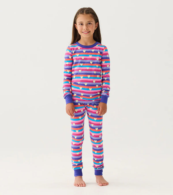 hatley-Stripes & Hearts PJ Set-model