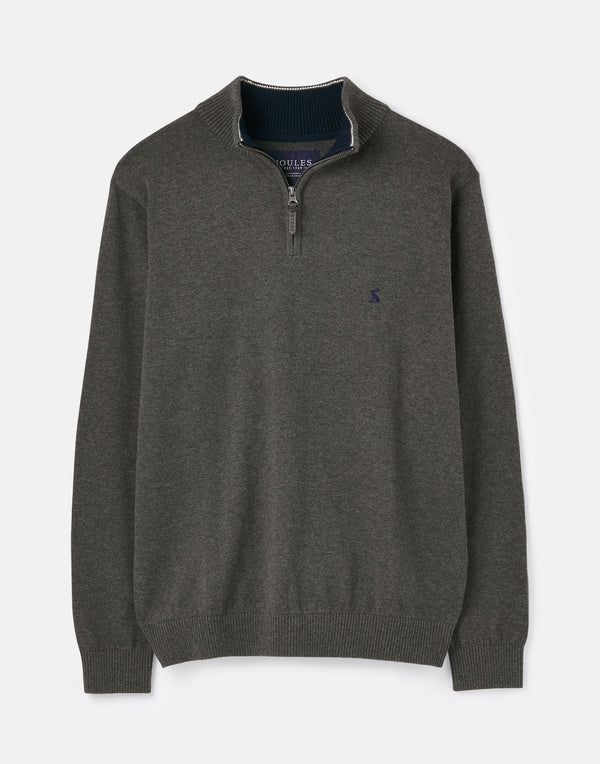 HILLSIDE 1/4 ZIP FUNNELL NECK JUMPER